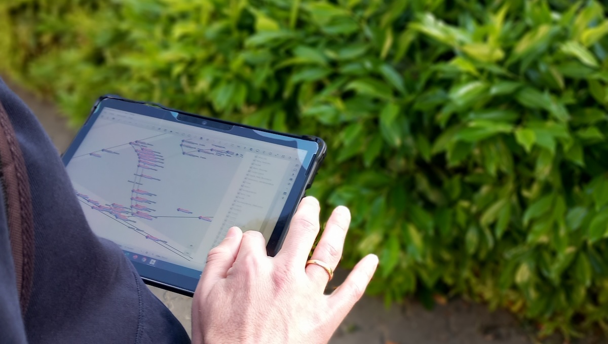 digitális fakataszter készítés esetén már a kataszter felmérés is digitálisan történik – Info-Garden